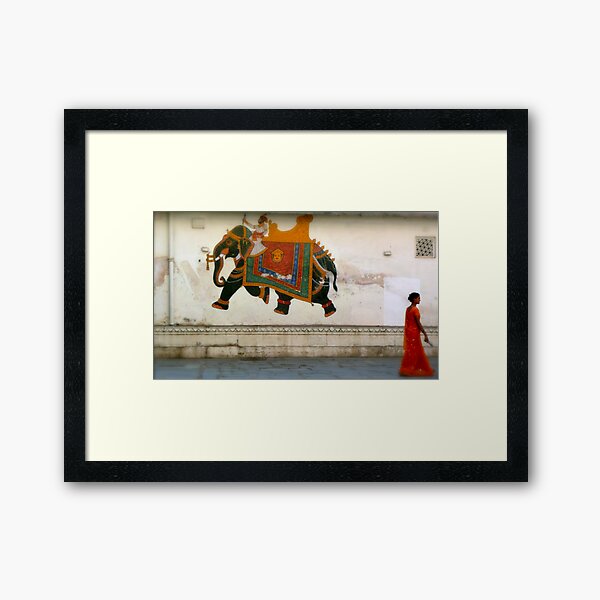 the elephant on the wall Framed Art Print