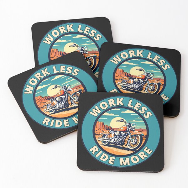Item preview, Work Less, Ride More designed and sold by Gilby-Designs.