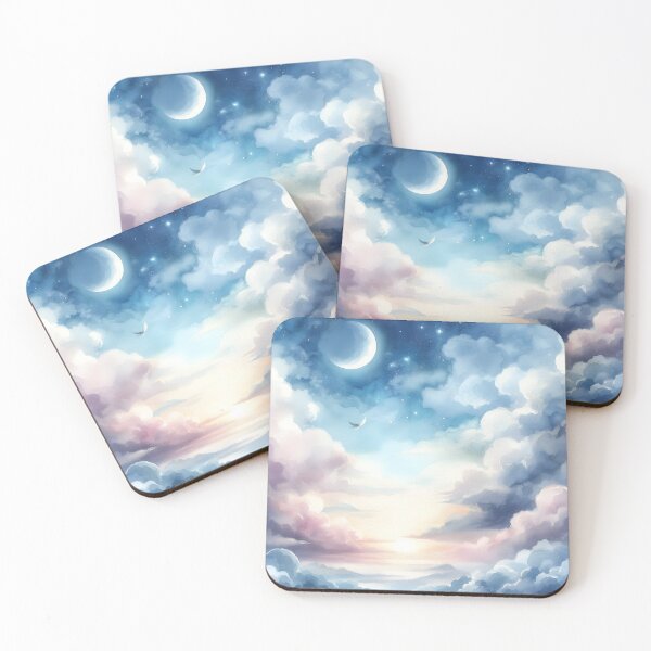 Item preview, Dreamy Watercolor Sky - Watercolor Clouds - Watercolor Space designed and sold by stylishdzign.