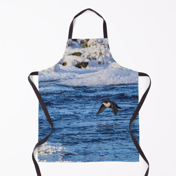Item preview, White-throated dipper flying over the stream designed and sold by Jouko Lehto Photography.