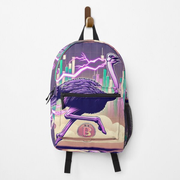 Item preview, $NOSS "Dynamic Luminescence: Ostrich Unleashing Purple Lightning" designed and sold by zzz888.