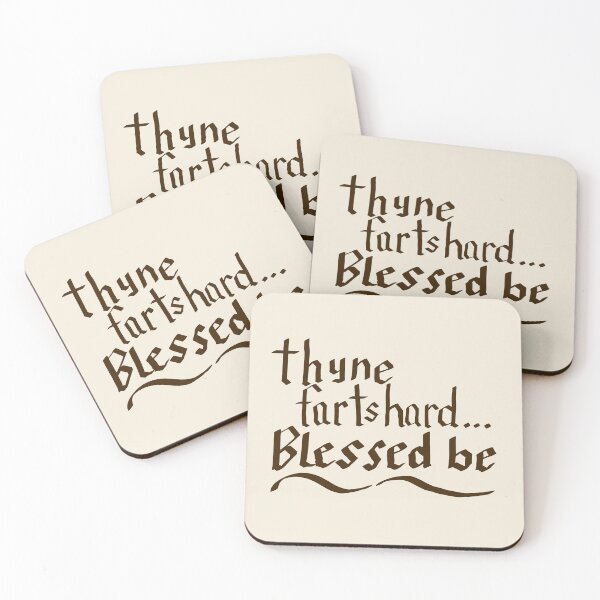 Item preview, Thyne Farts Hard Blessed Be Brown Text designed and sold by MoonlitMulch.