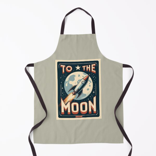 Item preview, To the Moon - Retro Space Rocket Poster designed and sold by DethLock.