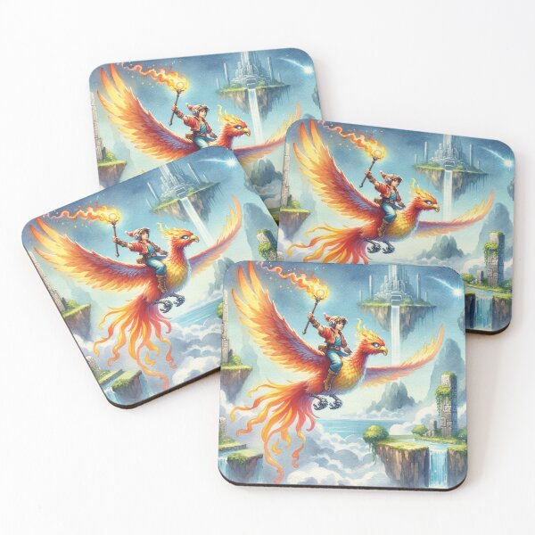 Item preview, Mage Riding a Phoenix designed and sold by ScroggMcGoose.