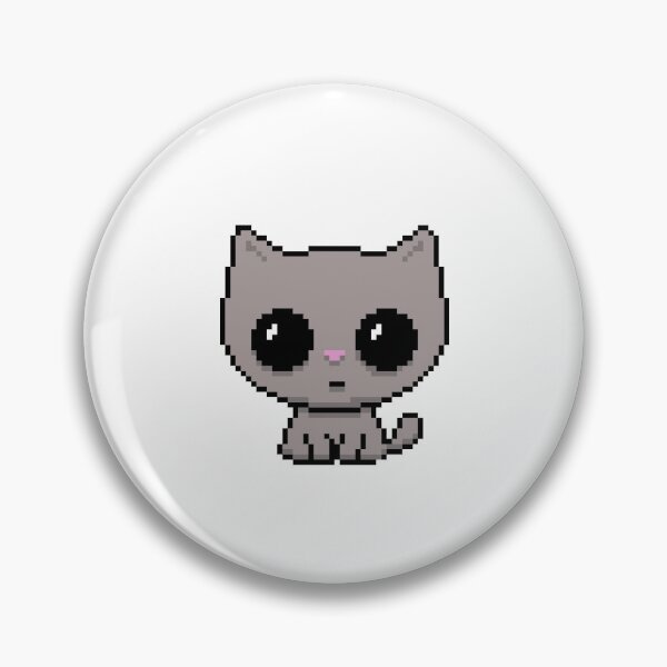 Item preview, PIXEL CAT GRAY designed and sold by EWNDesigns.