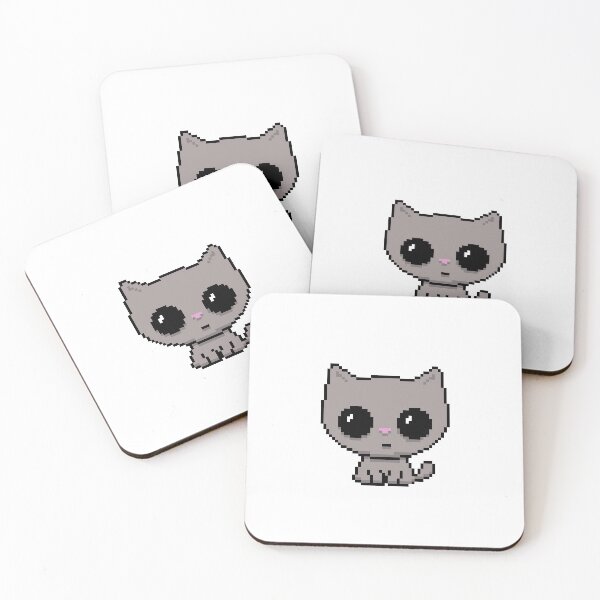 Item preview, PIXEL CAT GRAY designed and sold by EWNDesigns.