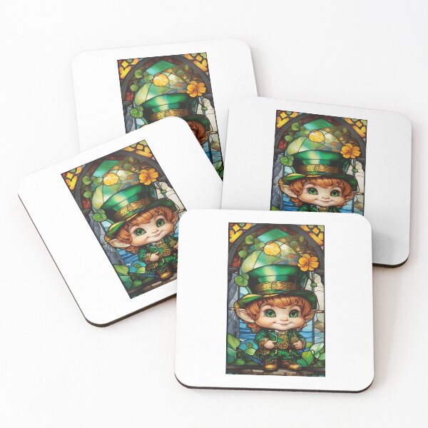 Item preview, Stained Glass Leprechaun designed and sold by Angelle55.