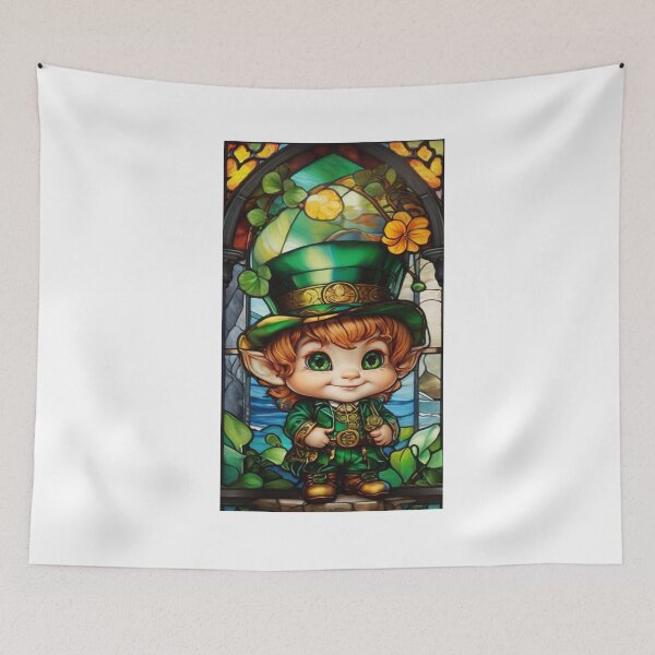Item preview, Stained Glass Leprechaun designed and sold by Angelle55.