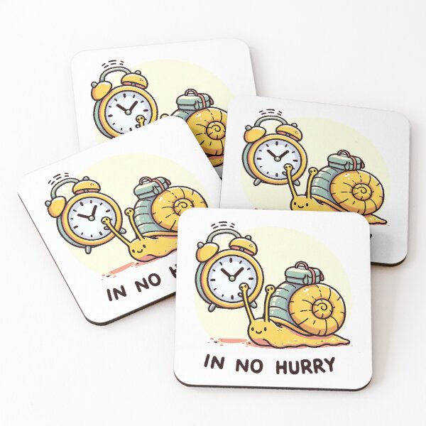 Item preview, "In No Hurry" - Relaxed Snail with Alarm Clock "In No Hurry" - Relaxed Snail with Alarm Clock Tshirt tee designed and sold by MAPDDesigns.