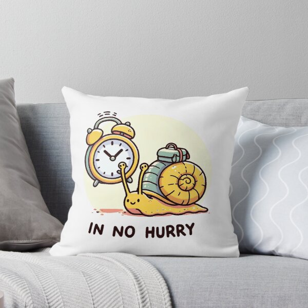 Item preview, "In No Hurry" - Relaxed Snail with Alarm Clock "In No Hurry" - Relaxed Snail with Alarm Clock Tshirt tee designed and sold by MAPDDesigns.