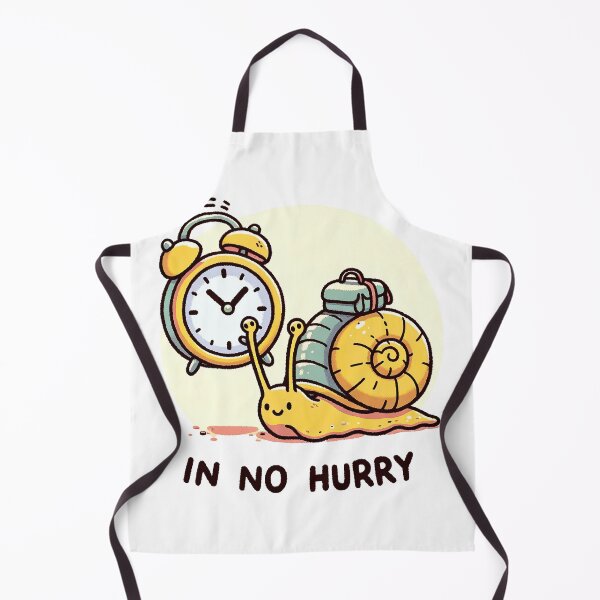 Item preview, "In No Hurry" - Relaxed Snail with Alarm Clock "In No Hurry" - Relaxed Snail with Alarm Clock Tshirt tee designed and sold by MAPDDesigns.