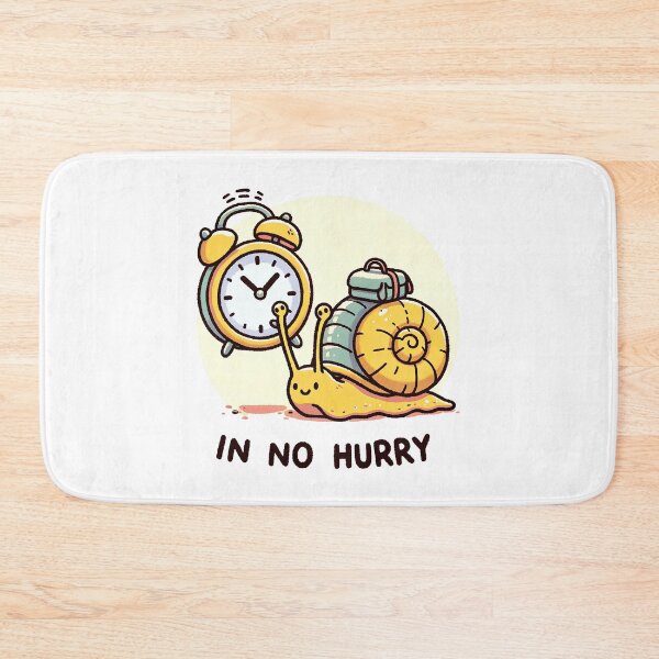 Item preview, "In No Hurry" - Relaxed Snail with Alarm Clock "In No Hurry" - Relaxed Snail with Alarm Clock Tshirt tee designed and sold by MAPDDesigns.