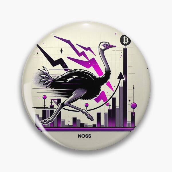 Item preview, $NOSS "Sprint of Wonder: Ostrich Unleashing Purple Lightning" designed and sold by zzz888.