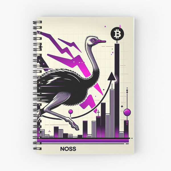 Item preview, $NOSS "Sprint of Wonder: Ostrich Unleashing Purple Lightning" designed and sold by zzz888.