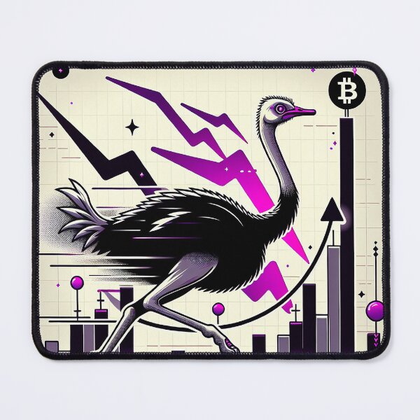 Item preview, $NOSS "Sprint of Wonder: Ostrich Unleashing Purple Lightning" designed and sold by zzz888.