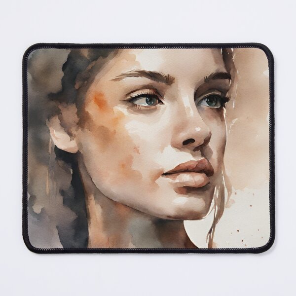 Item preview, Natural Watercolor Portraits of Women - Mia designed and sold by BPMagic.