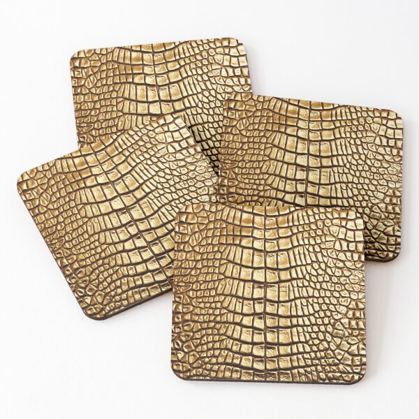 Item preview, Gold Leather Snakeskin Design designed and sold by ArtsyWishy.