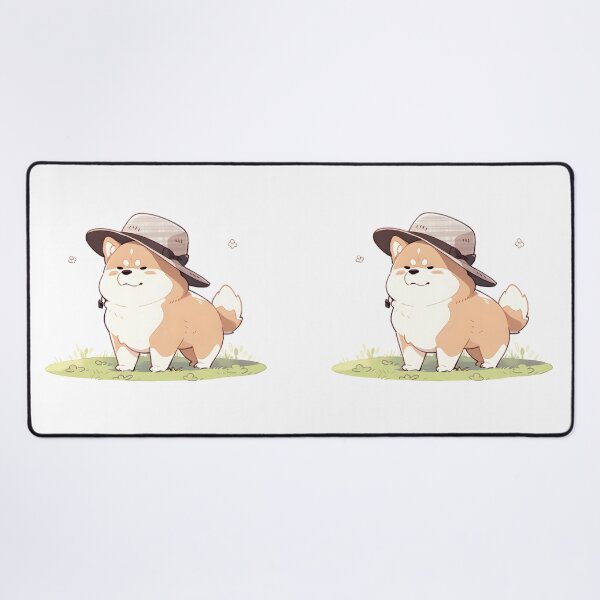 Item preview, White Hat-wearing Chubby Shiba Dog [RD_28] designed and sold by G-Teddy.
