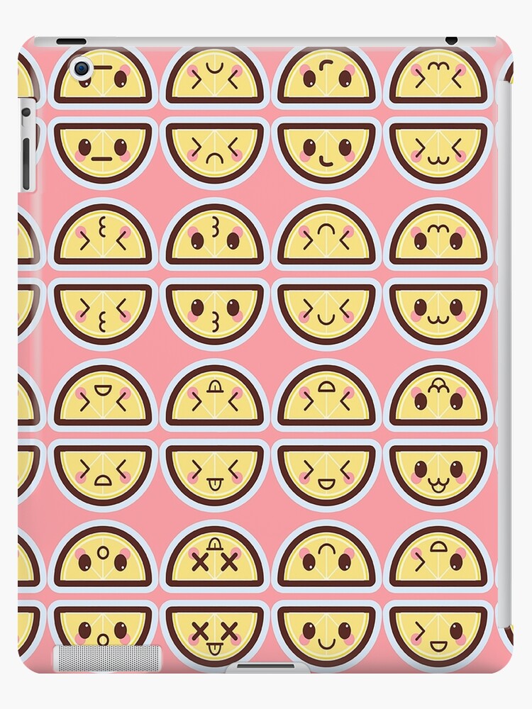 Kawaii Lemons Cute Pattern Wallpaper Ipad Case Skin By Susurrationstud Redbubble