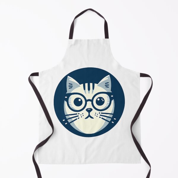Item preview, Studious Blue Cat: A Scholarly Feline in Geeky Glasses designed and sold by DethLock.