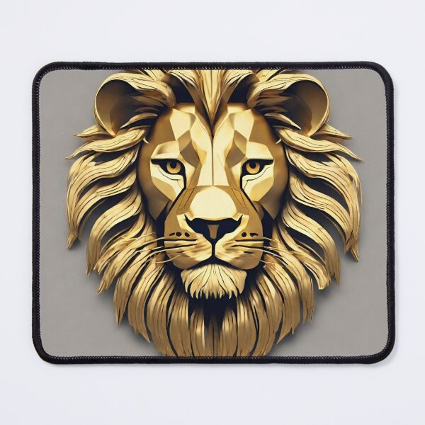 Item preview, The Golden Lion: Guardian of Ancestral Wisdom designed and sold by GildedGallery.