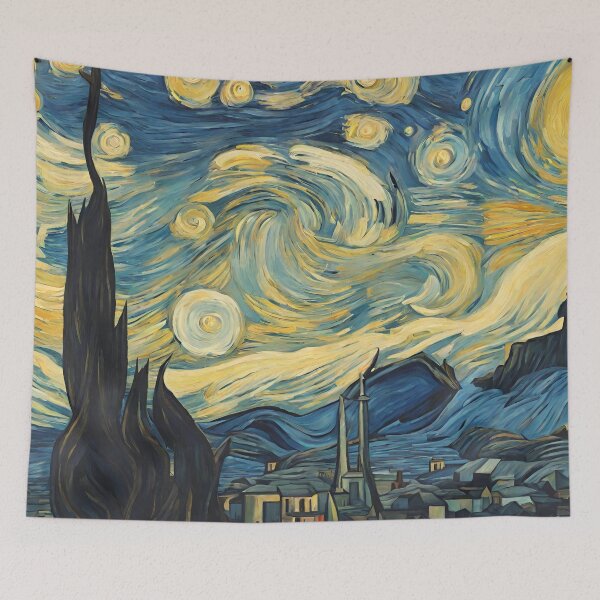 Item preview, Village painting designed and sold by MyCraftForYOU.