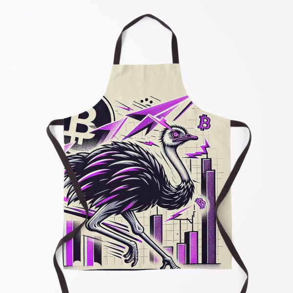 Item preview, $NOSS "Sprint of Elegance: Ostrich Unleashing Purple Lightning" designed and sold by zzz888.