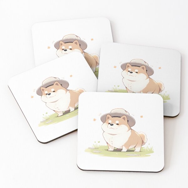 Item preview, White Hat-wearing Chubby Shiba Dog [RD_29] designed and sold by G-Teddy.