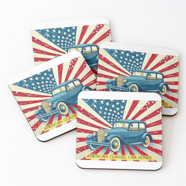 Item preview, Vintage American Cars Series: A Nostalgic Journey designed and sold by Colorful-Garden.