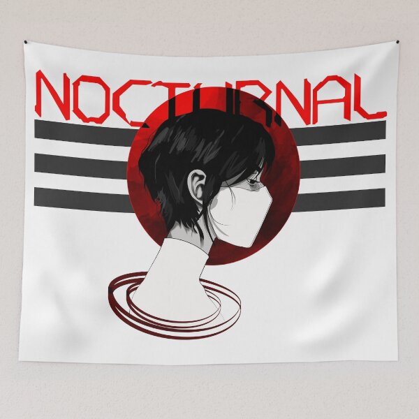Item preview, - Nocturnal Reverie ° Silhouetted in Crimson designed and sold by paintnprint.