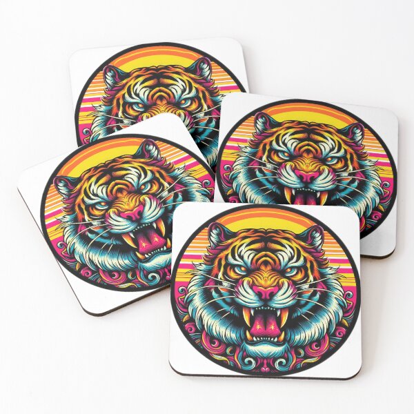Item preview,  Funny animal emblem  tiger designed and sold by Expressions-Sel.