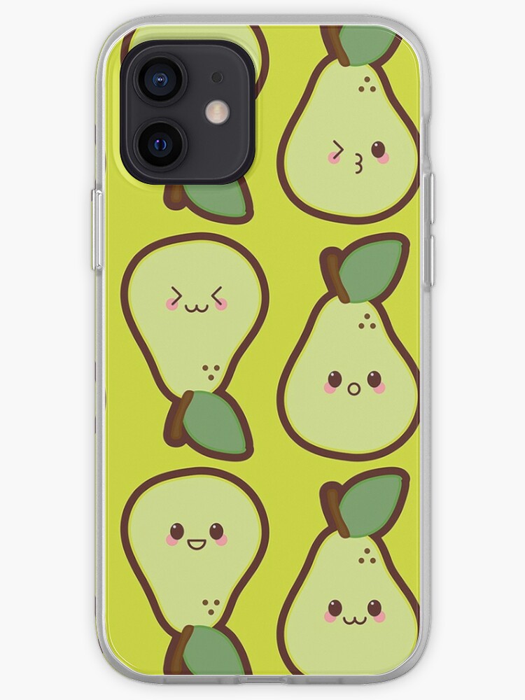 Kawaii Pears Cute Pattern Wallpaper Iphone Case Cover By Susurrationstud Redbubble