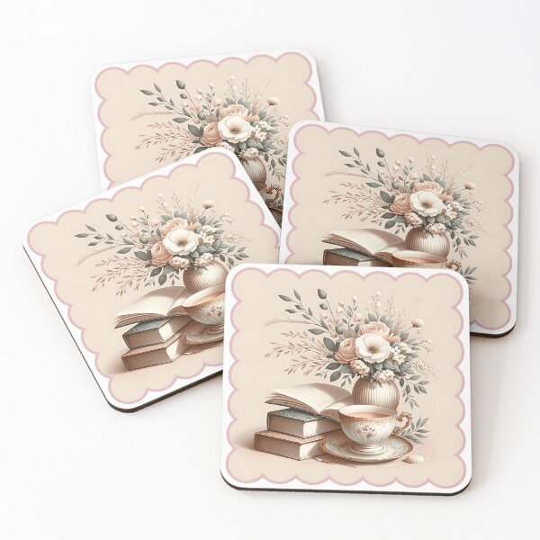 Item preview, Vintage Book and Tea Lover's Floral Bouquet designed and sold by Unitepeople.