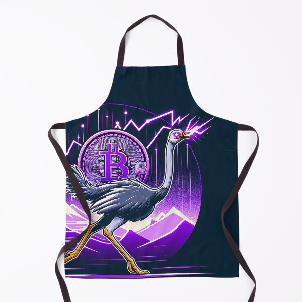 Item preview, $NOSS "Swift Radiance: Ostrich Unleashes Purple Lightning" designed and sold by zzz888.