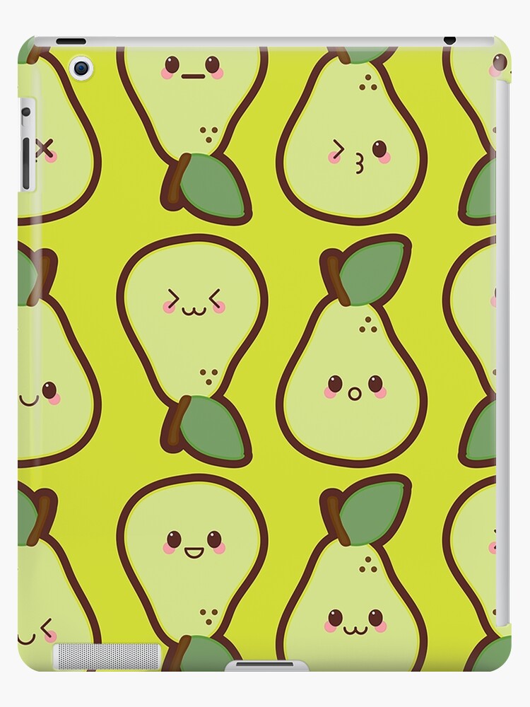 Kawaii Pears Cute Pattern Wallpaper\