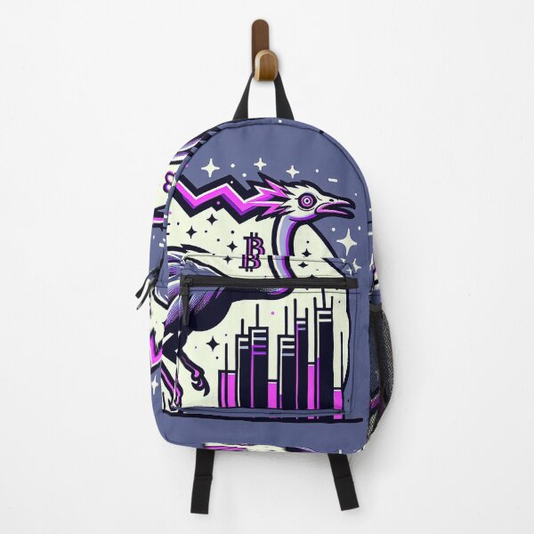 Item preview, $NOSS "Radiant Dash: Ostrich Unleashing Purple Lightning" designed and sold by zzz888.