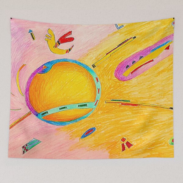 Item preview,  abstract in yellow designed and sold by Tereza Pilar  Art.