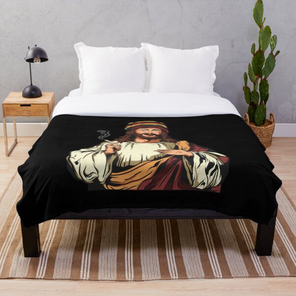 Item preview, Weed Smoking Jesus - Joint Cannabis THC CBD marijuana designed and sold by anziehend.