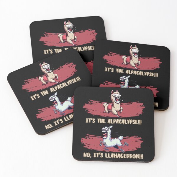 Item preview, Alpacalypse and Llamageddon Funny Alpaca and Llama Cartoon designed and sold by André Botes.