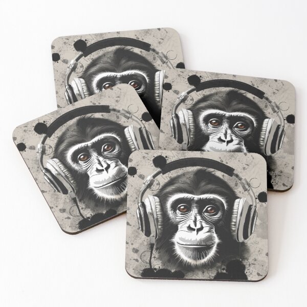 Item preview, Dj monkey designed and sold by Lunarweave.
