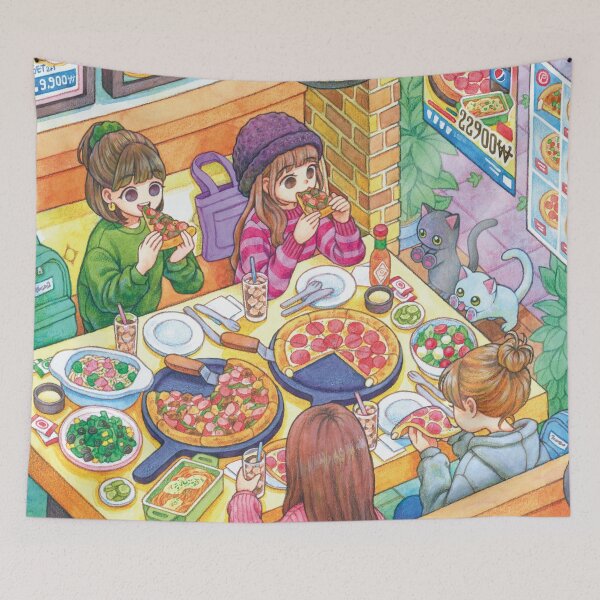 Item preview, pizza parlor designed and sold by rowonart.