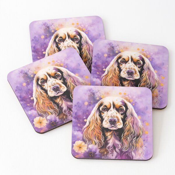 Item preview, Cocker Spaniel dog in a mysterious forest. designed and sold by Natalia-Vlad.