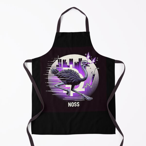 Item preview, $NOSS "Sprint of Radiance: Ostrich Unleashing Purple Lightning" designed and sold by zzz888.