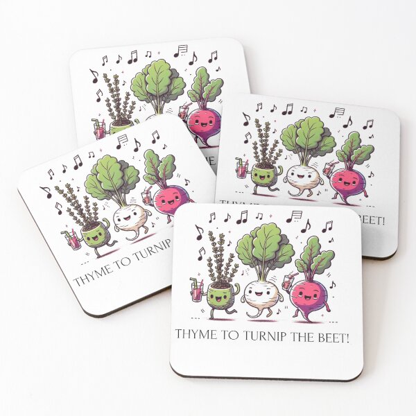 Item preview, Thyme To Turnip The Beet! Funny Gifts For Gardener or Plants Lover designed and sold by Klaudia Kruk.