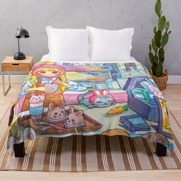 Item preview, Cute rabbit cafe designed and sold by rowonart.