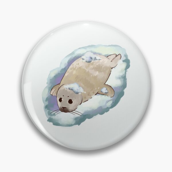 Item preview, Cute baby sea lion covered in snow drawing designed and sold by Asutip.