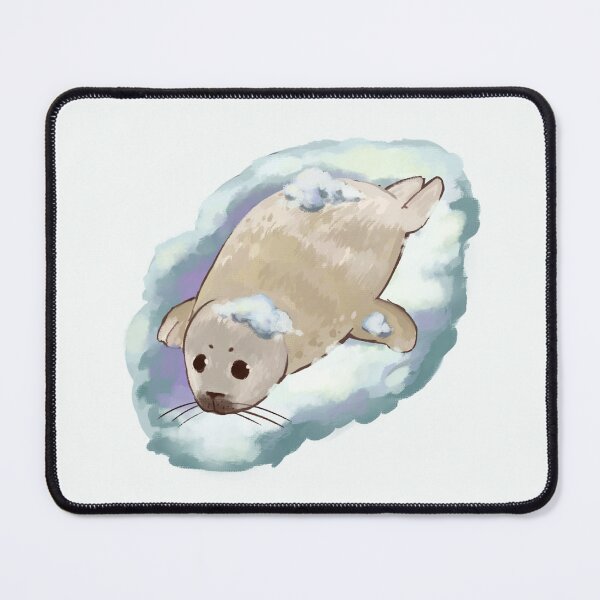 Item preview, Cute baby sea lion covered in snow drawing designed and sold by Asutip.