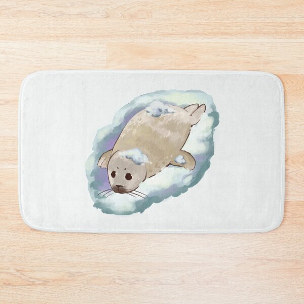 Item preview, Cute baby sea lion covered in snow drawing designed and sold by Asutip.