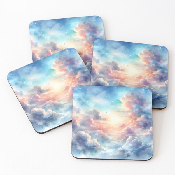 Item preview, Dreamy Watercolor Sky - Watercolor Clouds - Fantasy Watercolor Space designed and sold by stylishdzign.