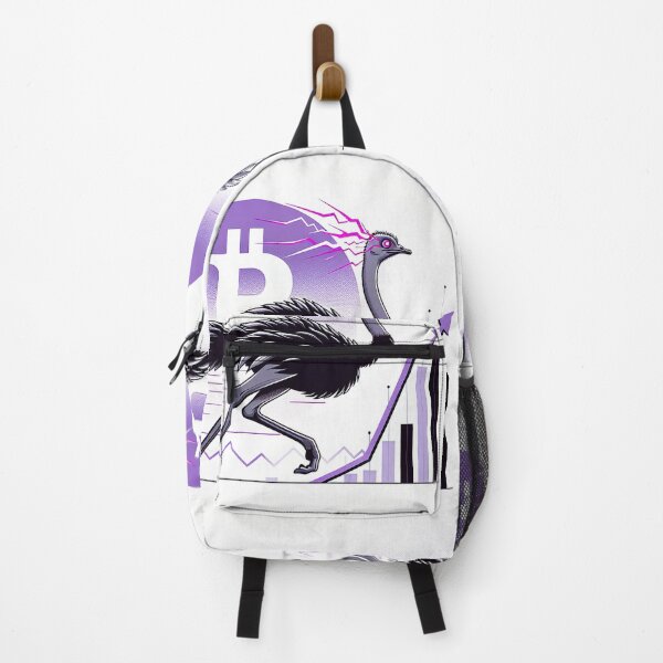 Item preview, $NOSS "Radiant Rush: Ostrich Unleashing Purple Lightning" designed and sold by zzz888.
